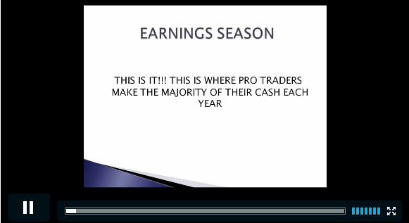 webinar earnings season