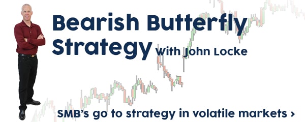 Bearish butterfly options strategy